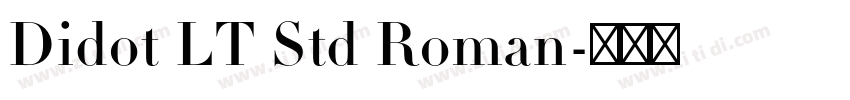 Didot LT Std Roman字体转换